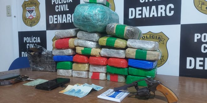 Pensavam que Polícia não trabalhava domingo: dupla é presa com mais de 30 kg de drogas em Porto Velho