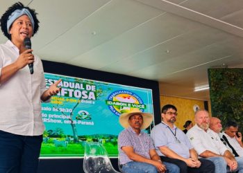 Sílvia Cristina ressalta a força da pecuária, no 7° Fórum Estadual de Febre Aftosa na Rondônia Rural Show