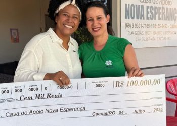 Casa de Apoio Nova Esperança em Cacoal recebe R$ 100 mil da deputada Sílvia Cristina