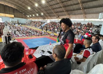 Deputada Silvia Cristina faz a abertura da 1ª Copa Champions Club de Karatê Interestilos em Vilhena